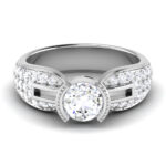 1.29 ct Natural Diamond Solitaire Engagement Wedding Rings14k Gold - Image 2