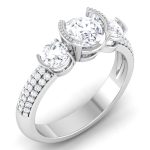 1.55 ct Natural Diamond Solitaire Engagement Wedding Rings14k Gold