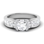 1.40 ct Natural Diamond Solitaire Engagement Wedding Rings14k Gold - Image 2