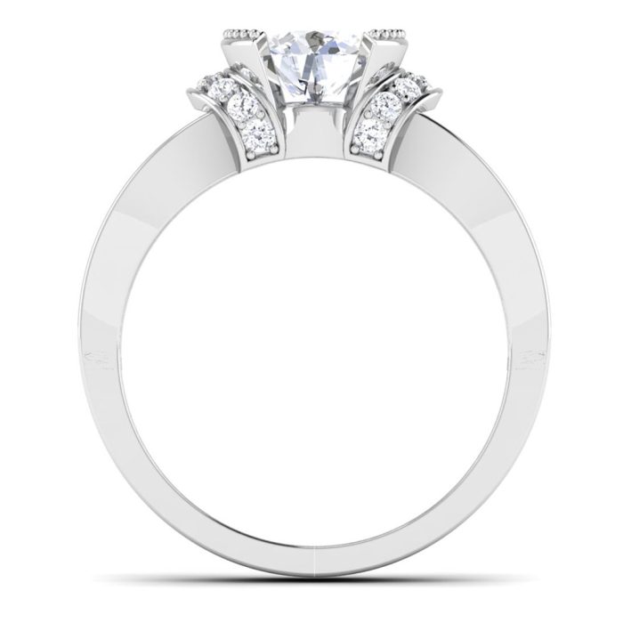 1.40 ct Natural Diamond Solitaire Engagement Wedding Rings14k Gold - Image 5