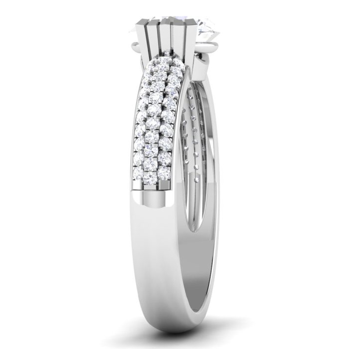 1.22 ct Natural Diamond Solitaire Engagement Wedding Rings14k Gold - Image 4