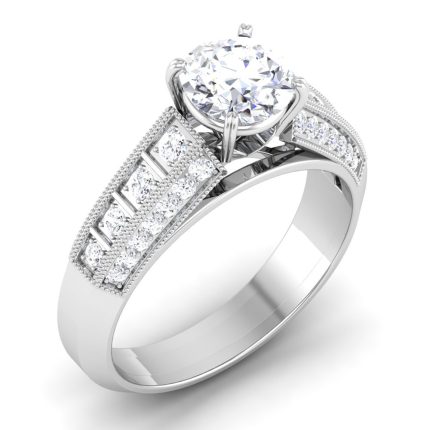 1.35 ct Natural Diamond Solitaire Engagement Wedding Rings14k Gold
