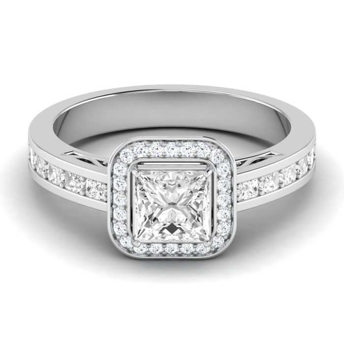 1.35 ct Natural Diamond Solitaire Engagement Wedding Rings14k Gold - Image 2