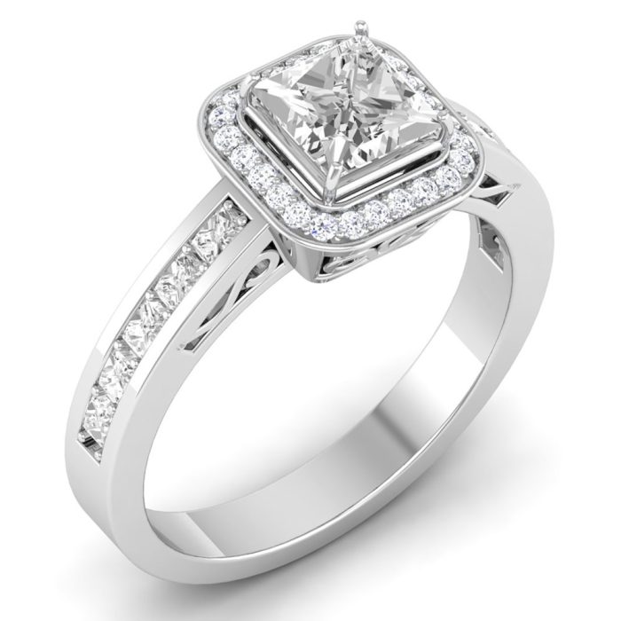 1.35 ct Natural Diamond Solitaire Engagement Wedding Rings14k Gold - Image 1