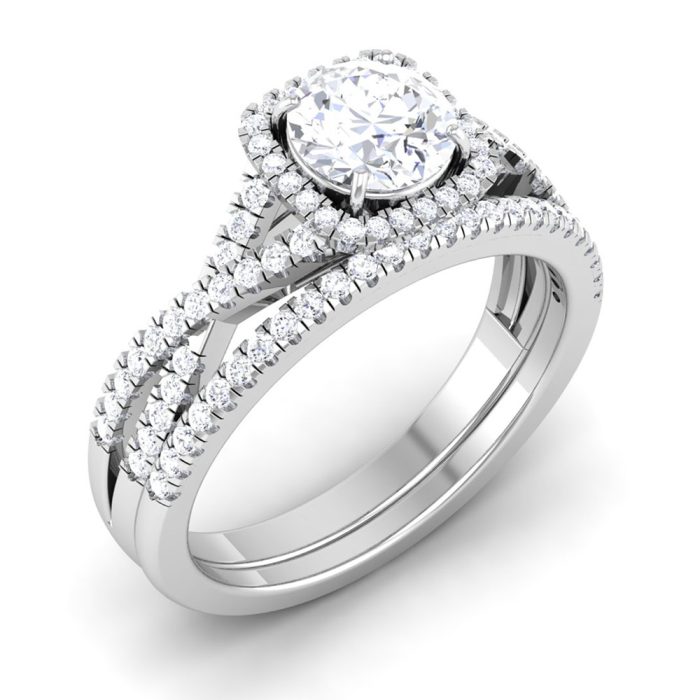 1.40 ct Natural Diamond Solitaire Engagement Wedding Rings14k Gold - Image 1
