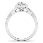 1.40 ct Natural Diamond Solitaire Engagement Wedding Rings14k Gold - Image 5