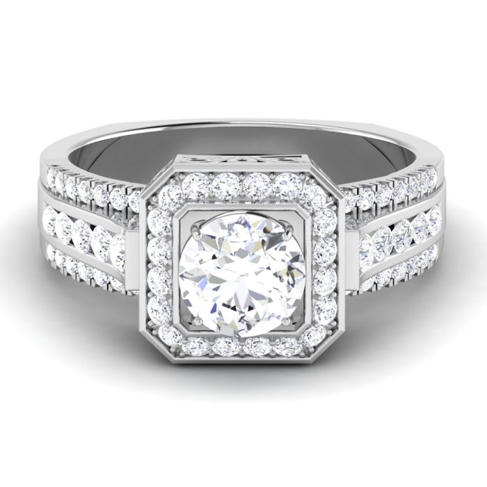 1.88 ct Natural Diamond Solitaire Engagement Wedding Rings14k Gold - Image 2