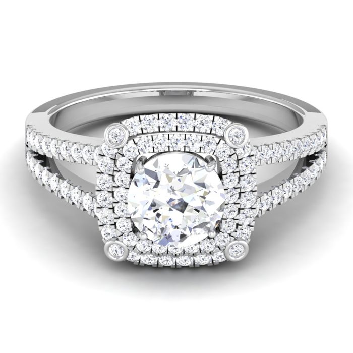 1.09 ct Natural Diamond Solitaire Engagement Wedding Rings14k Gold - Image 2