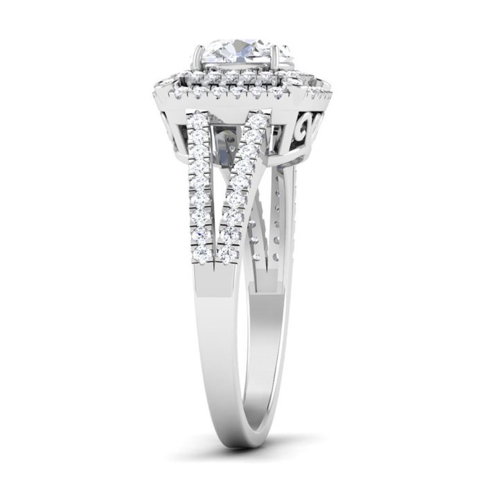 1.09 ct Natural Diamond Solitaire Engagement Wedding Rings14k Gold - Image 4