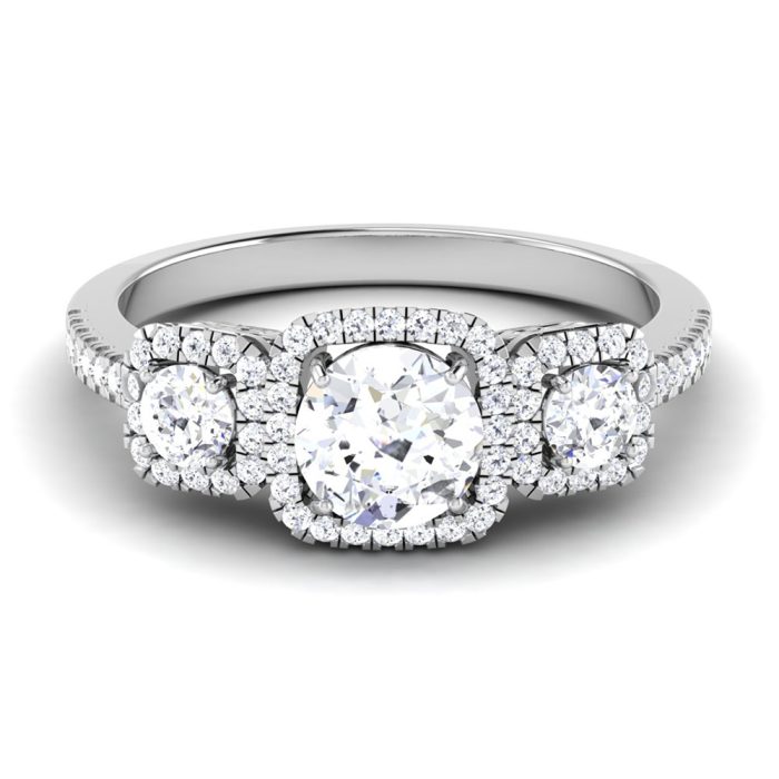 1.30 ct Natural Diamond Solitaire Engagement Wedding Rings14k Gold - Image 2