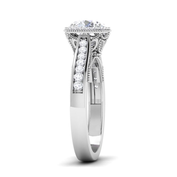 1.09 ct Natural Diamond Solitaire Engagement Wedding Rings14k Gold - Image 4