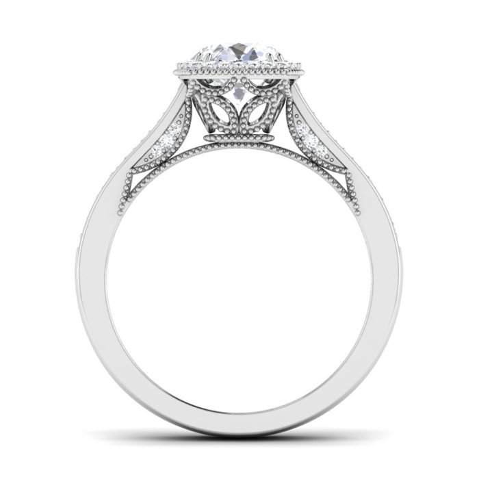 1.09 ct Natural Diamond Solitaire Engagement Wedding Rings14k Gold - Image 5
