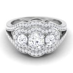 1.32 ct Natural Diamond Solitaire Engagement Wedding Rings14k Gold - Image 2