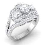 1.32 ct Natural Diamond Solitaire Engagement Wedding Rings14k Gold