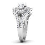 1.32 ct Natural Diamond Solitaire Engagement Wedding Rings14k Gold - Image 4