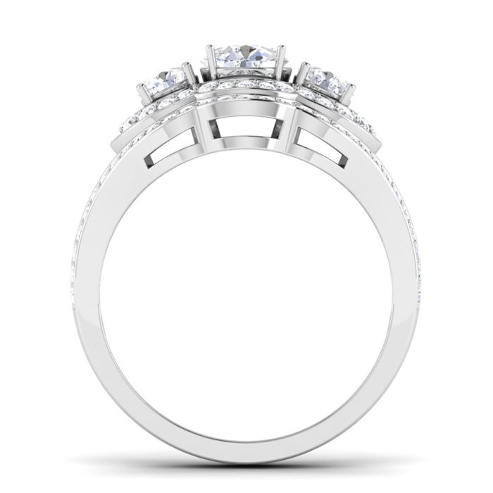 1.32 ct Natural Diamond Solitaire Engagement Wedding Rings14k Gold - Image 5