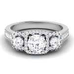 1.39 ct Natural Diamond Solitaire Engagement Wedding Rings14k Gold - Image 2