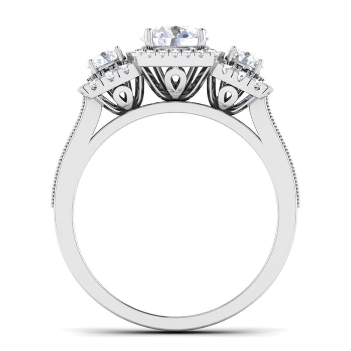 1.39 ct Natural Diamond Solitaire Engagement Wedding Rings14k Gold - Image 5