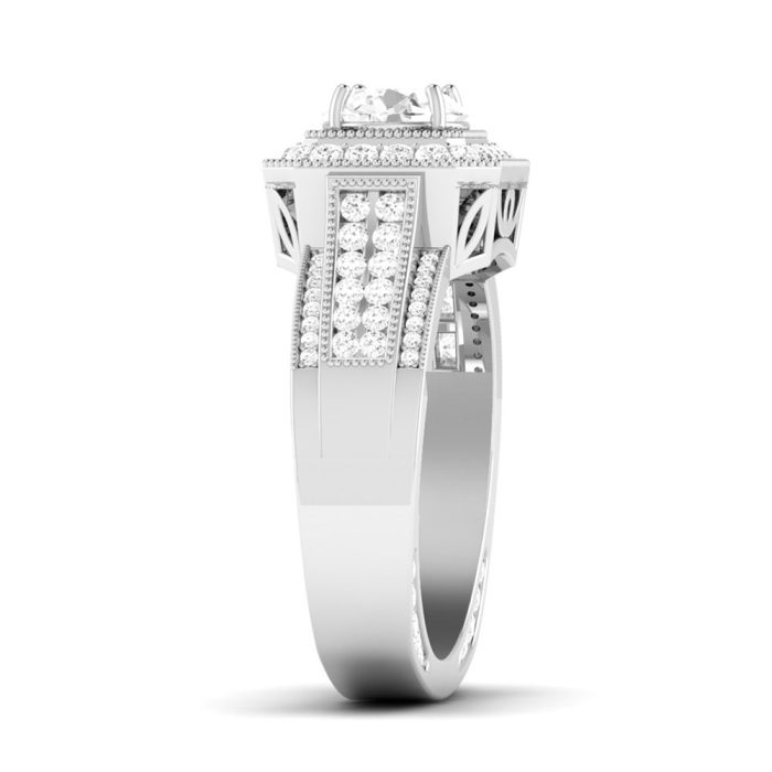 1.39 ct Natural Diamond Solitaire Engagement Wedding Rings14k Gold - Image 4