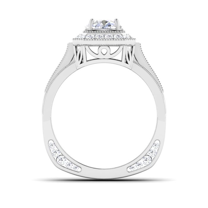 1.39 ct Natural Diamond Solitaire Engagement Wedding Rings14k Gold - Image 5