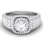 1.23 ct Natural Diamond Solitaire Engagement Wedding Rings14k Gold - Image 2