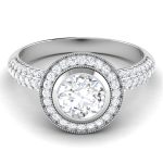 1.47 ct Natural Diamond Solitaire Engagement Wedding Rings14k Gold - Image 2