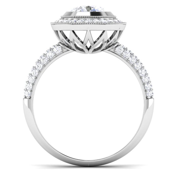 1.47 ct Natural Diamond Solitaire Engagement Wedding Rings14k Gold - Image 5