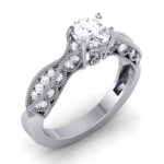 1.59 ct Natural Diamond Solitaire Engagement Wedding Rings14k Gold