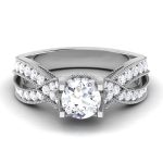 1.40 ct Natural Diamond Solitaire Engagement Wedding Rings14k Gold - Image 2