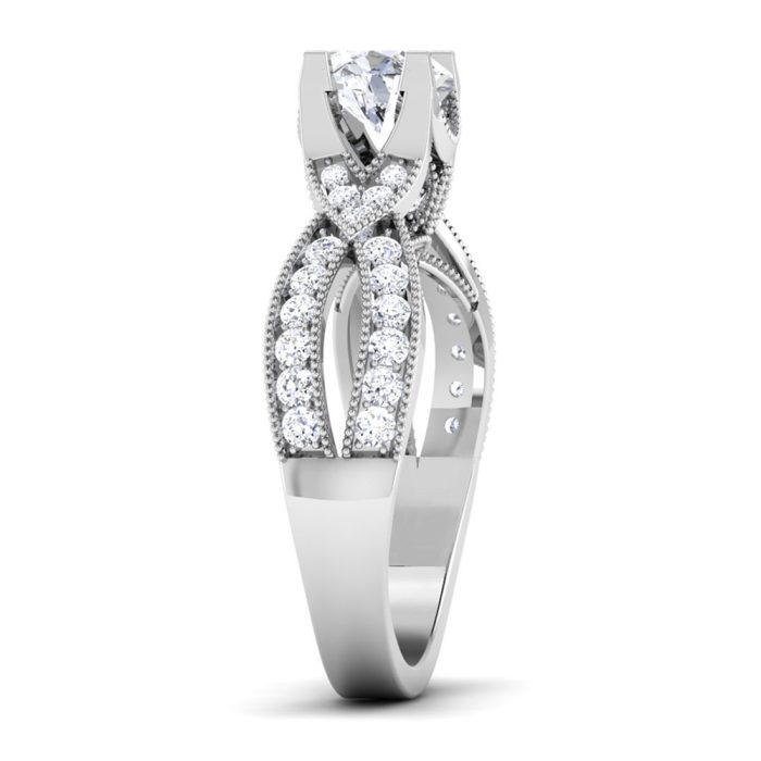 1.40 ct Natural Diamond Solitaire Engagement Wedding Rings14k Gold - Image 4