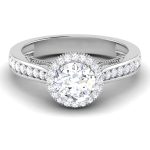 1.22 ct Natural Diamond Solitaire Engagement Wedding Rings14k Gold - Image 2