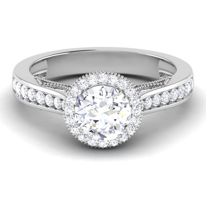 1.22 ct Natural Diamond Solitaire Engagement Wedding Rings14k Gold - Image 2