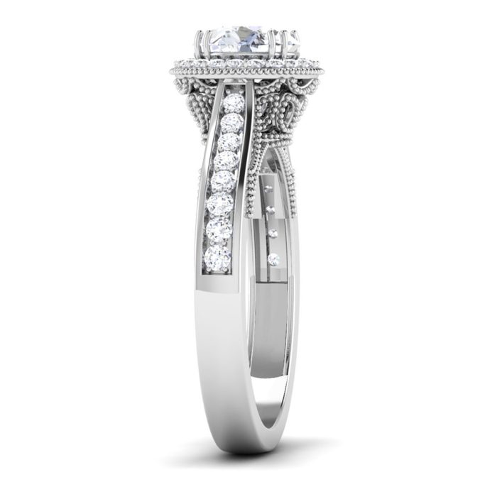 1.22 ct Natural Diamond Solitaire Engagement Wedding Rings14k Gold - Image 4