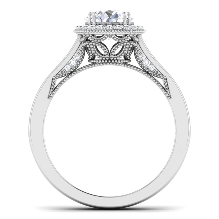 1.22 ct Natural Diamond Solitaire Engagement Wedding Rings14k Gold - Image 5