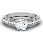 1.35 ct Natural Diamond Solitaire Engagement Wedding Rings14k Gold - Image 2