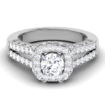 1.45 ct Natural Diamond Solitaire Engagement Wedding Rings14k Gold - Image 2