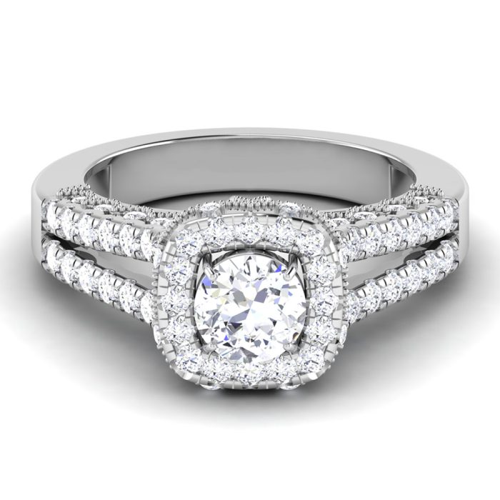 1.45 ct Natural Diamond Solitaire Engagement Wedding Rings14k Gold - Image 2