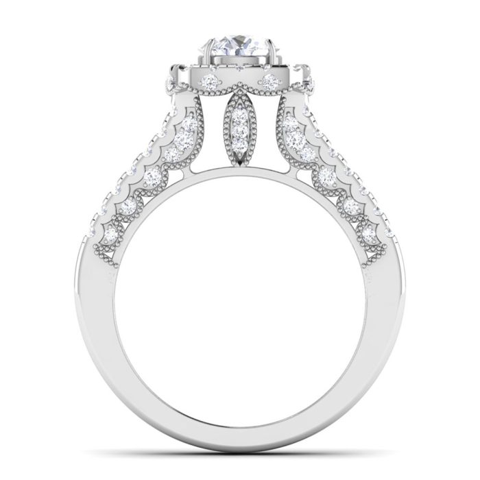 1.45 ct Natural Diamond Solitaire Engagement Wedding Rings14k Gold - Image 5