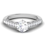 1.35 ct Natural Diamond Solitaire Engagement Wedding Rings14k Gold - Image 2