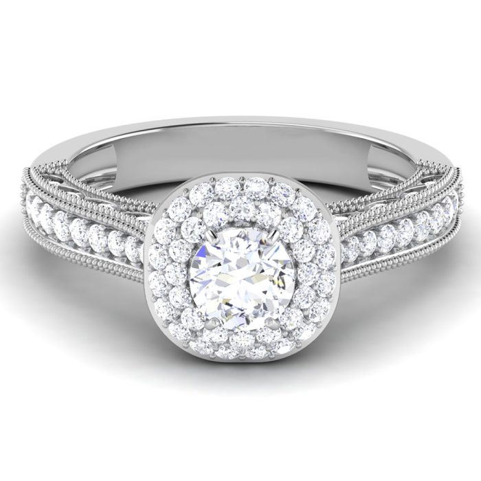 1.17 ct Natural Diamond Solitaire Engagement Wedding Rings14k Gold - Image 2