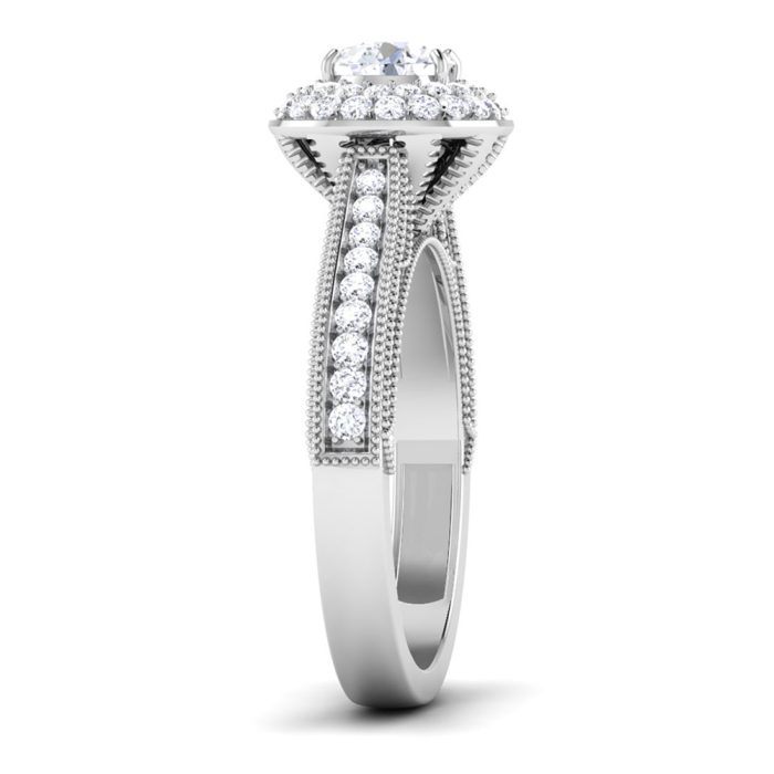 1.17 ct Natural Diamond Solitaire Engagement Wedding Rings14k Gold - Image 4