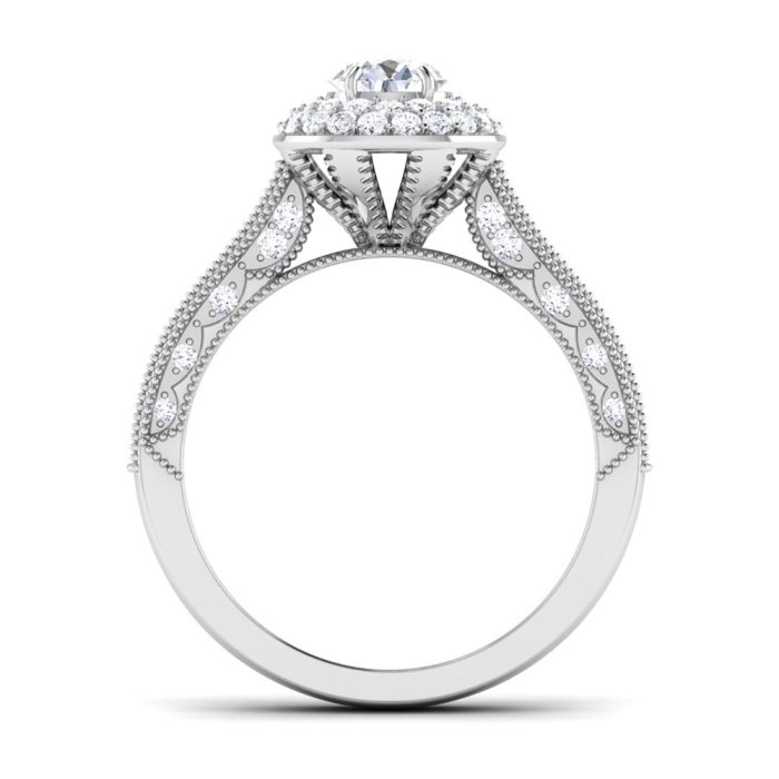 1.17 ct Natural Diamond Solitaire Engagement Wedding Rings14k Gold - Image 5