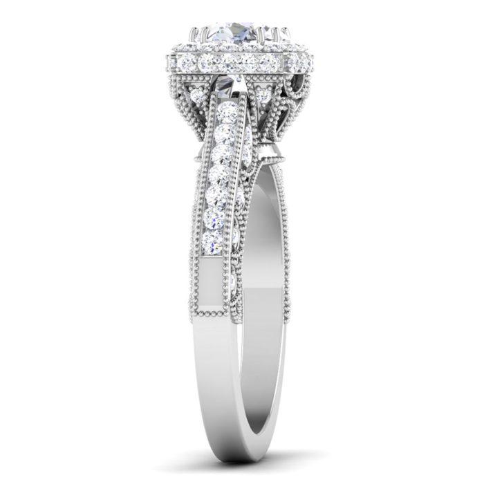 1.27 ct Natural Diamond Solitaire Engagement Wedding Rings14k Gold - Image 4