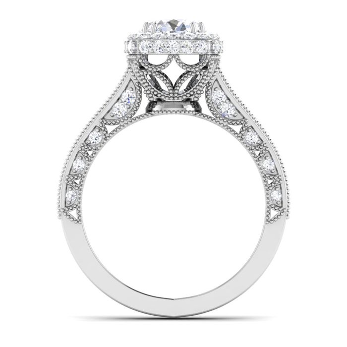 1.27 ct Natural Diamond Solitaire Engagement Wedding Rings14k Gold - Image 5
