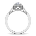 1.32 ct Natural Diamond Solitaire Engagement Wedding Rings14k Gold - Image 5