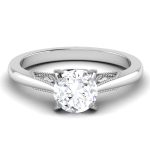 1.06 ct Natural Diamond Solitaire Engagement Wedding Rings14k Gold - Image 2