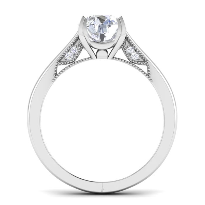 1.06 ct Natural Diamond Solitaire Engagement Wedding Rings14k Gold - Image 5