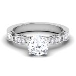 1.40 ct Natural Diamond Solitaire Engagement Wedding Rings14k Gold - Image 2