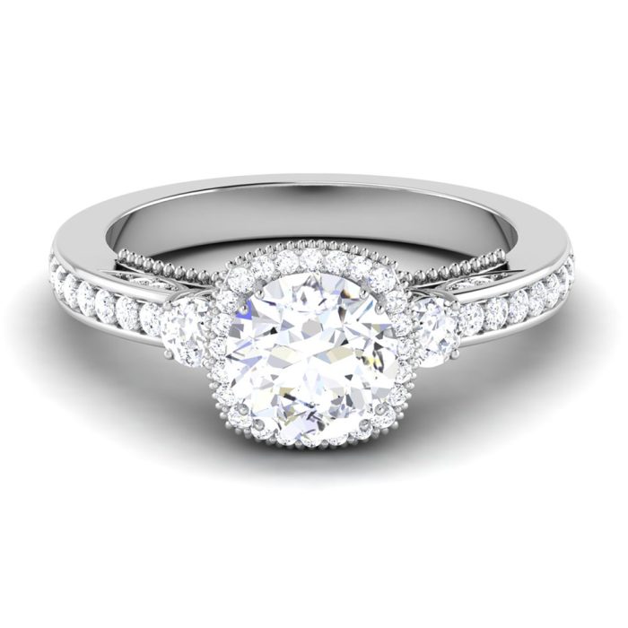 1.88 ct Natural Diamond Solitaire Engagement Wedding Rings14k Gold - Image 2