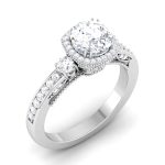 1.88 ct Natural Diamond Solitaire Engagement Wedding Rings14k Gold